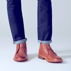 NEW* Bostonian No.16 Soft Mid‎ Men's Brown Leather Boots Light Tan Size …